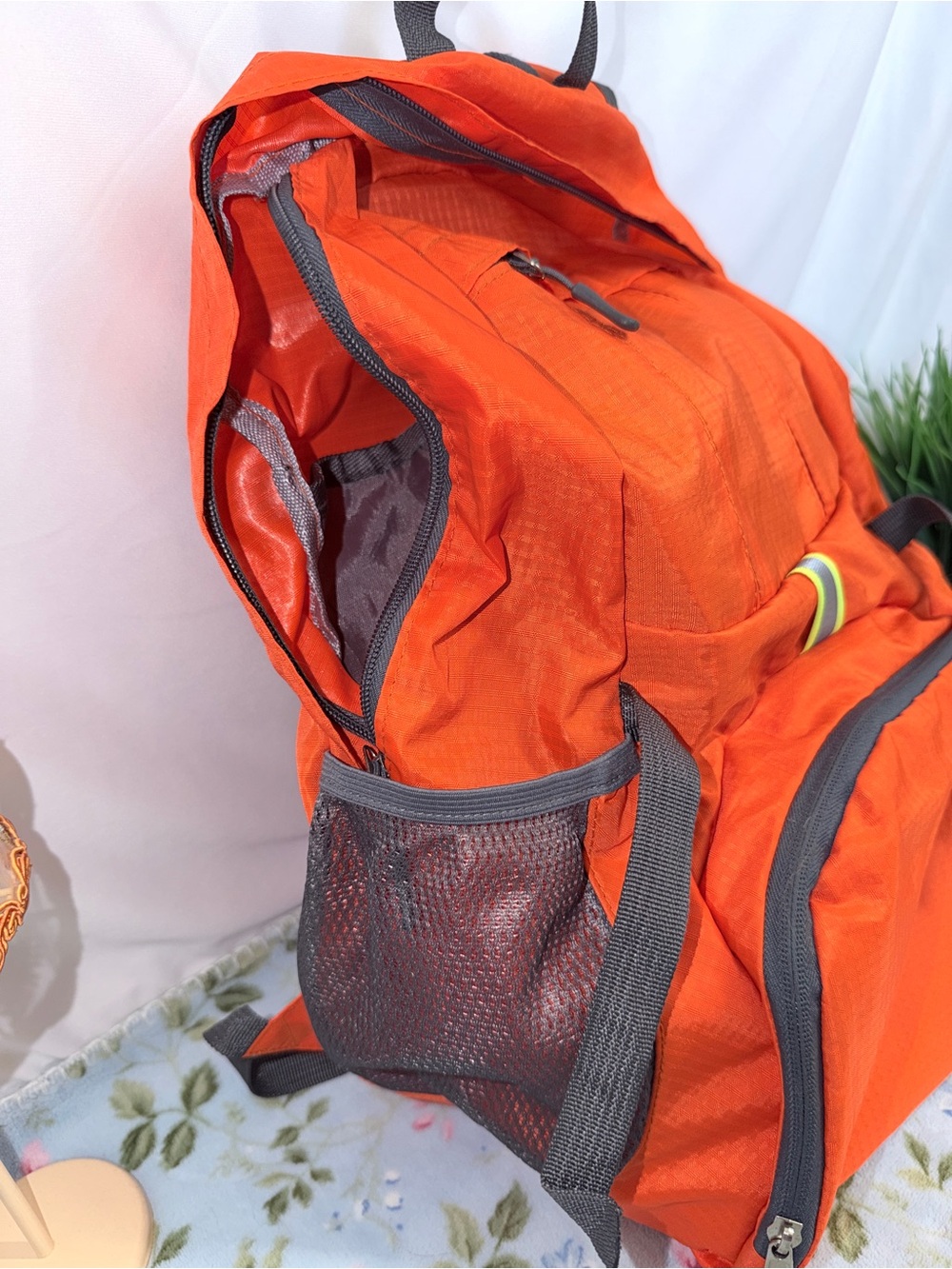 High Vis Orange Men's Backpack - Lightweight Daily Pack Emergency Bag 🎒